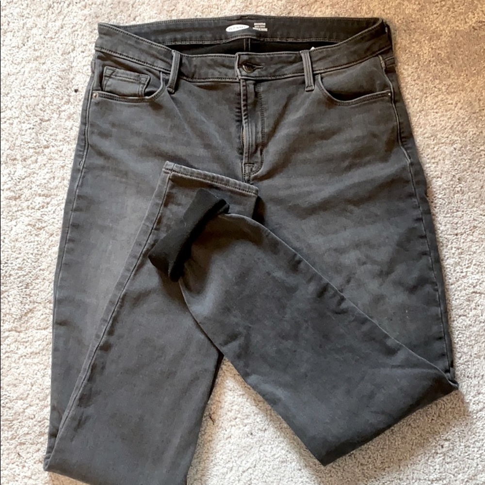 Old navy fleece rockstar jeans | size 12 tall